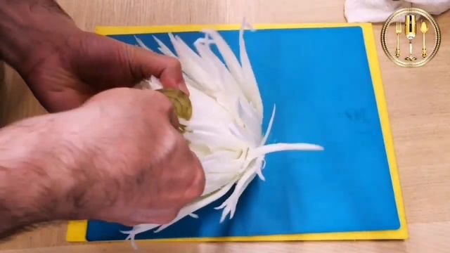 Хризантема из Пекинской капусты. Овощная нарезка смотреть онлайн