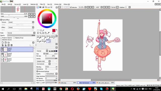 Touhou speedpaint: Kokoro's day смотреть онлайн