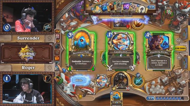 Hearthstone All-Star Invitational Ro16: Surrender vs Roger | Day 1 Playoffs смотреть онлайн