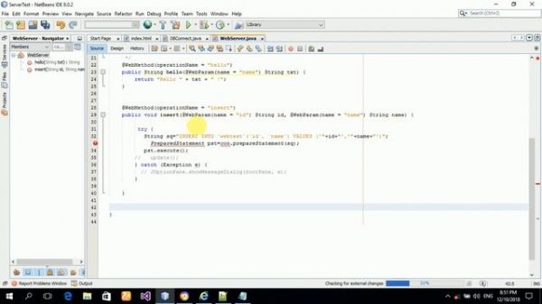 Insert update delete data in web service using java and mysql. [with source code] - part 01