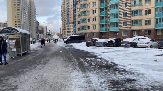 Ленинградская область. Кудрово. Зима. Leningrad region. Kudrovo. Winter смотреть онлайн