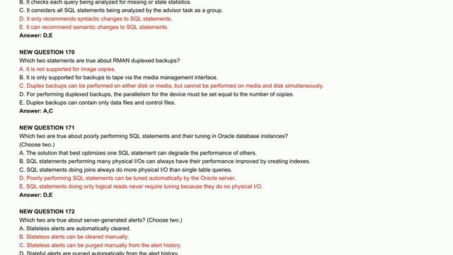 [Aug, 2022] Actual4test 1Z0-083 PDF Dumps and 1Z0-083 Exam Questions (163-178) смотреть онлайн