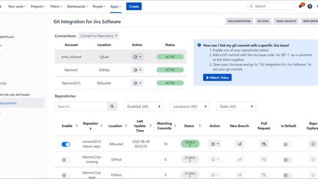 Git Integration for Jira - Adding new repositories смотреть онлайн