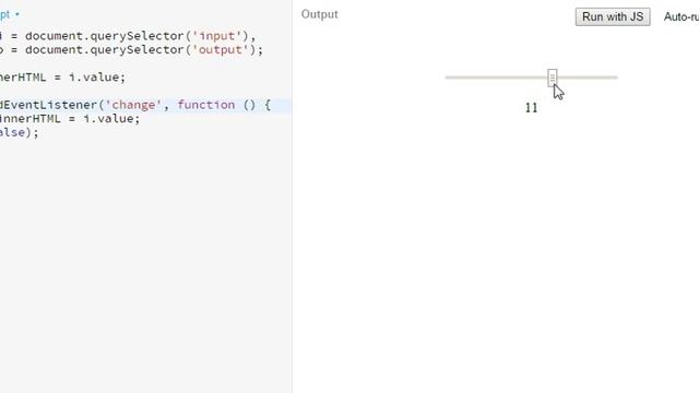 onchange event on range slider in Chrome смотреть онлайн