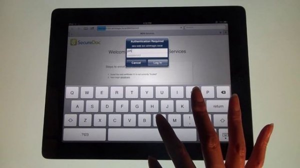 Secure Doc Version 6.1 Mobile Device Management (MDM) Installation for Apple iOS Clients