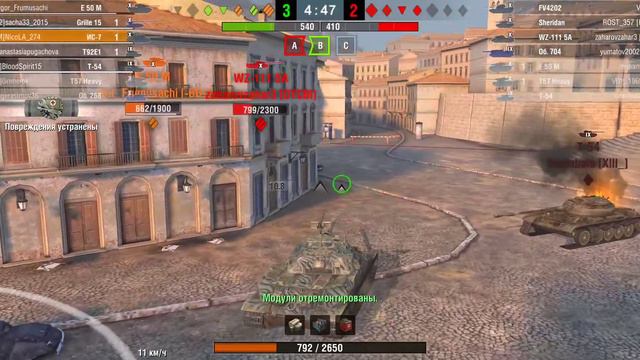 WoT Blitz - МАСТЕР на тяжёлом танке ИС-7 во взводе. #91 (Без озвучки) смотреть онлайн