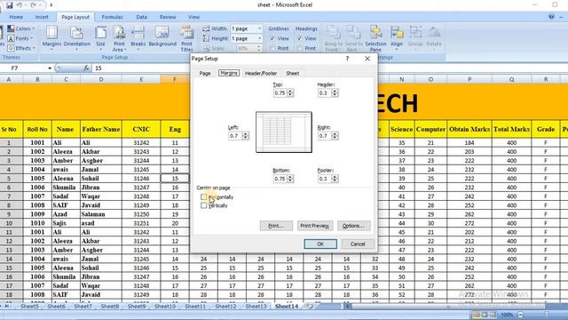 How to print in MS excel like professional in urdu | Hindi page setting in excel for print Class-16 смотреть онлайн