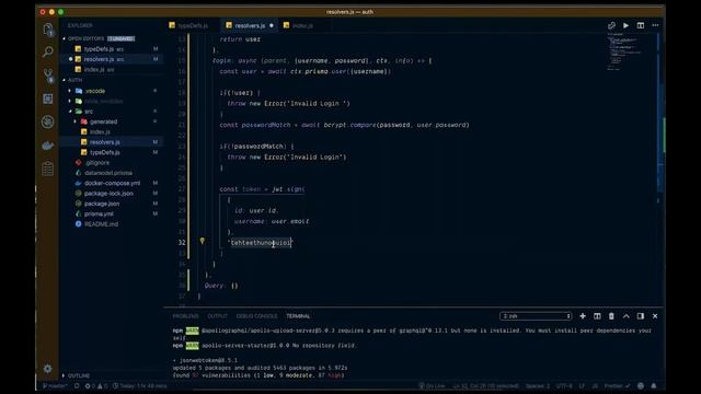 Backend Graphql Authentication смотреть онлайн