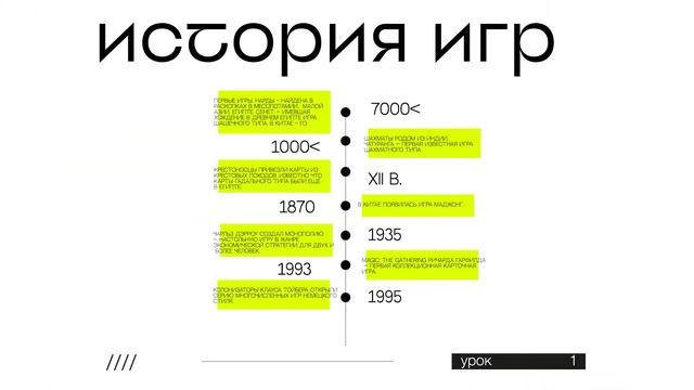 Введение в геймдизайн и геймификацию. Часть 1