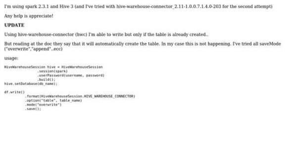 SQL Error: java.io.IOException: java.lang.IllegalArgumentException: bucketId out of range: -1