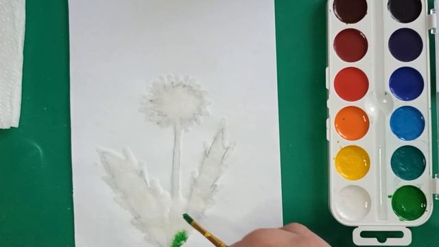 Мастер-класс в технике рисование солью "Одуванчик" от воспитателя Дьячковой Светланы Юрьевны смотреть онлайн