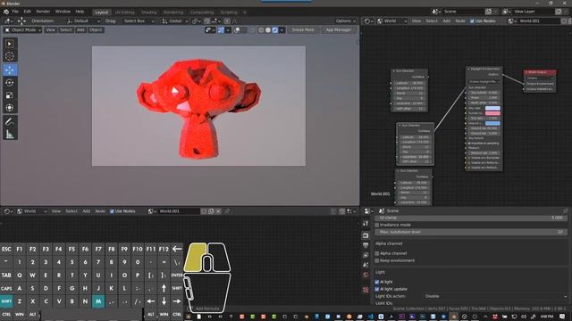 Octane for Blender // Setup World with Daylight and Planetary Environment Nodes смотреть онлайн