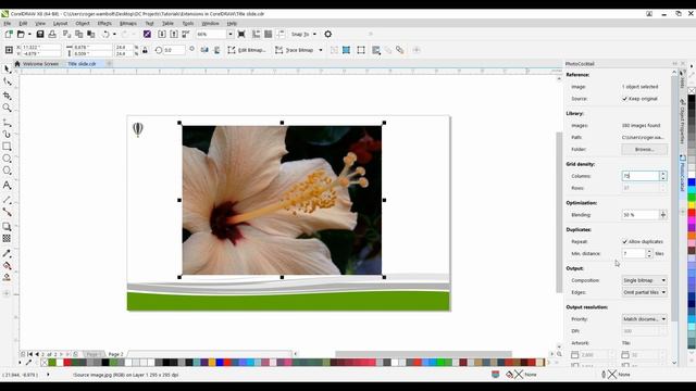 Creating mosaics with PhotoCocktail in CorelDRAW смотреть онлайн
