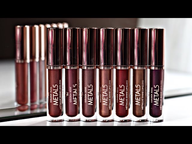 GOLDEN ROSE блески для губ METALS Metallic Shine Lipgloss! смотреть онлайн