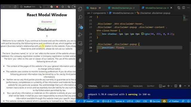 ReactJs Modal Window. смотреть онлайн