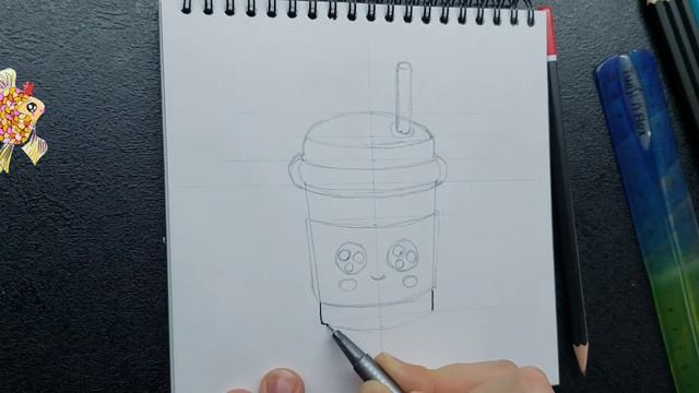 How to Draw a Cute Cup of Coffee Simple. ☕ Как нарисовать стакан  чашку кофе просто. смотреть онлайн