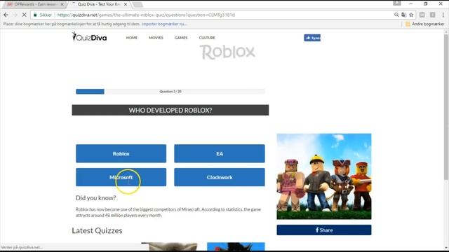 Roblox Quiz Answer! смотреть онлайн