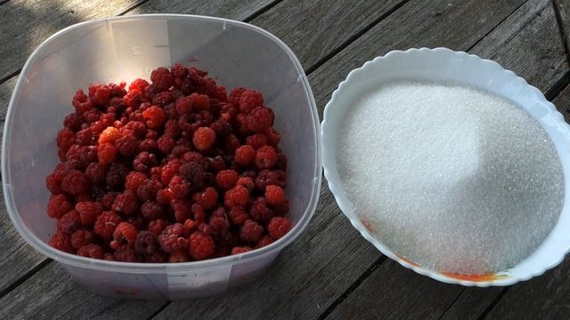 Малина протертая с сахаром на зиму смотреть онлайн