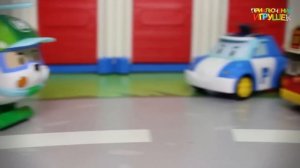 Видео для детей с игрушками Робокар Поли все серии подряд. Игрушечные мультики про машинки.