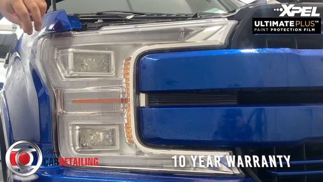 2018 Ford-F150 Headlamps protected with Xpel's Ultimate Plus PPF. смотреть онлайн