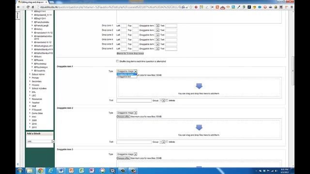 Moodle: Creating a drag and drop onto image question using text смотреть онлайн