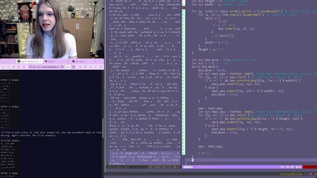 Advent of Code 2021 Day 25 🎄 (Rust) смотреть онлайн