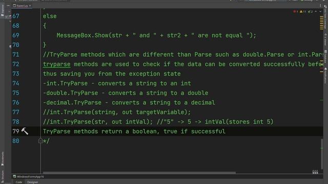 C# .NET - TryParse Method & Exceptions смотреть онлайн