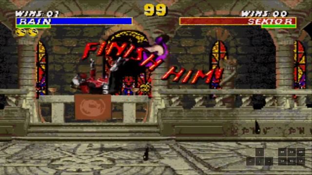 Ultimate Mortal Kombat 3 (Sega Genesis/Megadrive) Rain Brutality Combo 1 (100% Damage) смотреть онлайн