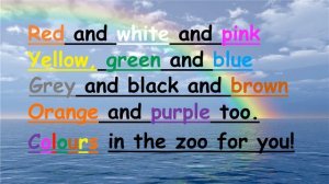 Детская песня про английские цвета «The colours song»