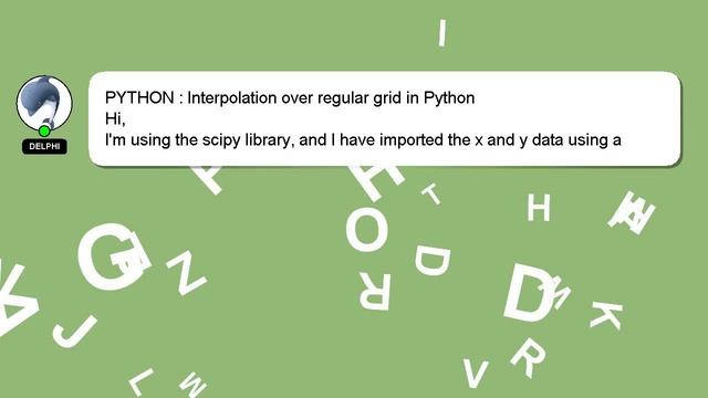 PYTHON : Interpolation over regular grid in Python смотреть онлайн