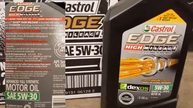 Castrol Edge High Mileage Synthetic 5W 30 Bottle Details смотреть онлайн
