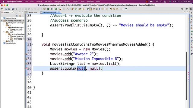Write Unit Test Cases using JUnit 5 - JUnit assertEquals() method - 06 смотреть онлайн