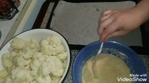 Цветная капуста в кляре и в духовку.