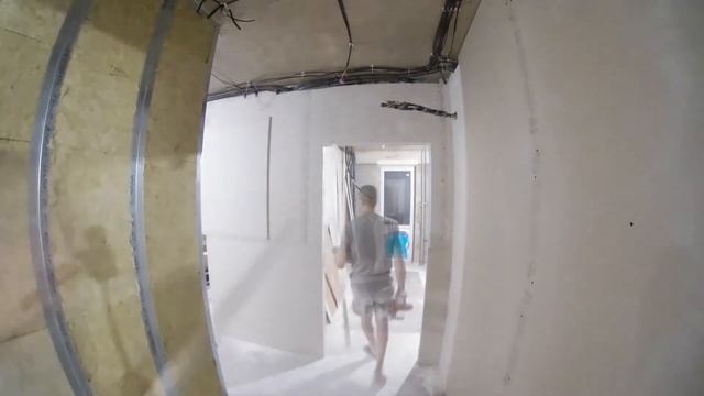 Ремонт квартиры #5. Монтаж перегородки из гипсокартона своими руками с шумоизоляцией. смотреть онлайн