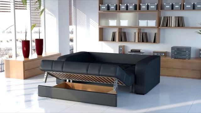 Диван аккордеон Дендра с широкими подлокотниками смотреть онлайн