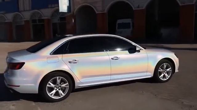 Glossy Laser Chameleon Chrome Vinyl Wrap Sticker for Entire car Modification KAKASinlee смотреть онлайн