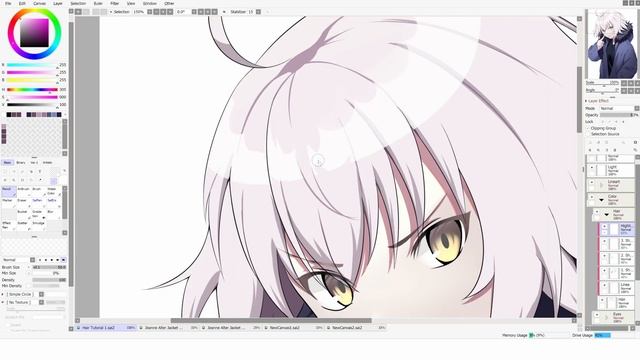 How To Color/Shade Anime Hair In 6 Minutes [Tutorial] смотреть онлайн