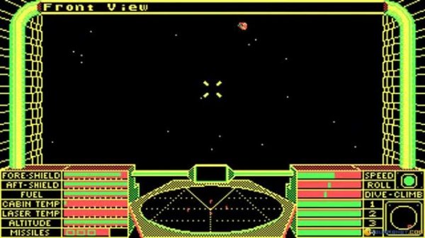 Elite gameplay (PC Game, 1984)