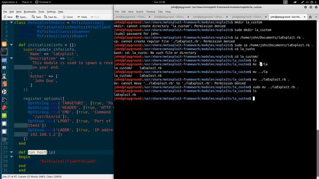 100. Loading a Module into Metasploit and Performing a Syntax Check Kali linux смотреть онлайн