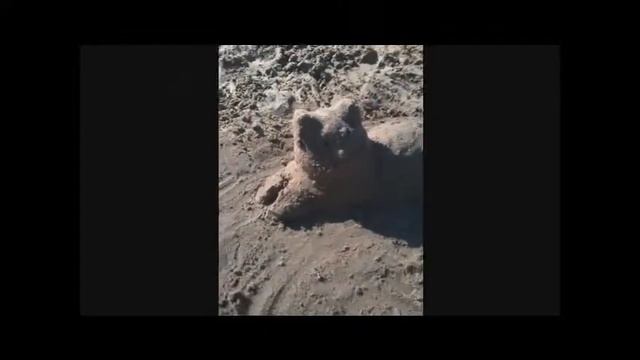 День на речке. Пляж. Фигуры из песка смотреть онлайн