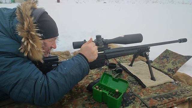 338LM отстрел свинца