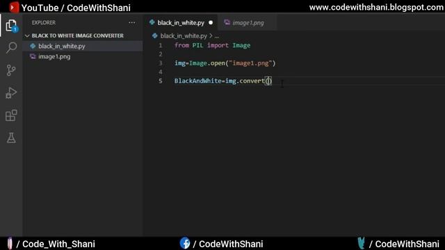 Black and White Image Converter Using Python in Hindi | Python Project Series | By CodeWithShani смотреть онлайн