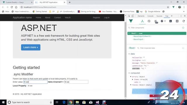 Custom Events .sync Modifier in vue js смотреть онлайн