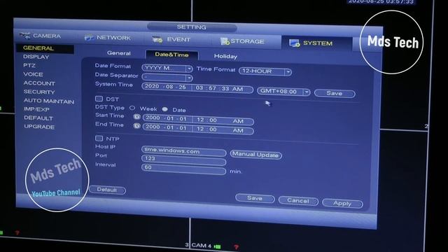 How To Set Your Dahua DVR / XVR / NVR Date & Time