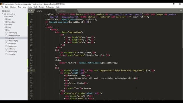 Cart Page [Part 1] [Frontend] || Create an Ecommerce Website using PHP MYSQL and AJAX смотреть онлайн