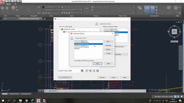 How to Convert Autocad Files to a Lower Version With DWG TrueView 2019 смотреть онлайн