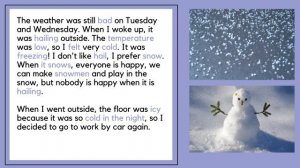 🌦 THE WEATHER ☀ Beginner English Listening Practice A1