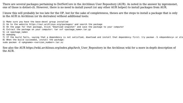How do I install Dot Net Core on Arch Linux? (3 Solutions!!) смотреть онлайн