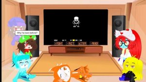 UNDERSWAP REACT TO HACKER ENDING VHS!SANS FIGHT PHASE 2