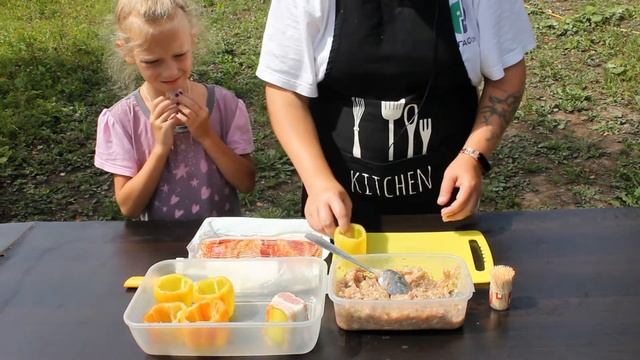 Фаршированный перец на гриле смотреть онлайн
